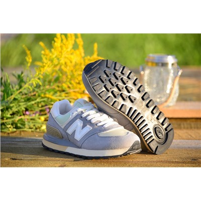 New Balance 574 из натуральной замши и кожи