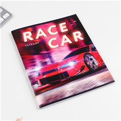 Тетрадь в клетку 48 листов «Тачки», на скрепке, блок №1, МИКС