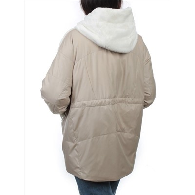 M24-209 BEIGE Куртка демисезонная женская (100 гр. холлофайбер)