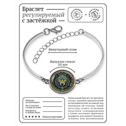 BSI-0056 Браслет металлический Волк