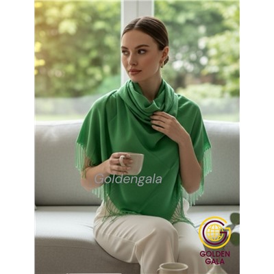 Платок с кистями однотонный Арт: В749/03