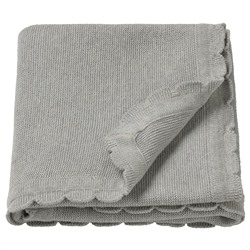 LEN, Babydecke, gestrickt/grau,, 70x90 cm