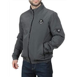 EM25057-1 DARK GRAY Куртка-бомбер мужская демисезонная (100 гр. синтепон)