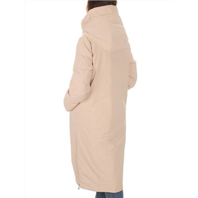 22377 BEIGE Пальто зимнее женское облегченное (150 гр. холлофайбера)