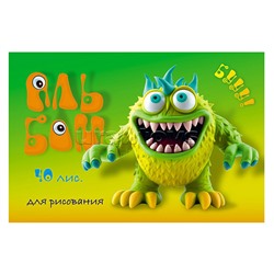 Альбом для рисования 20л. "БУУУ! " А4 скрепка S