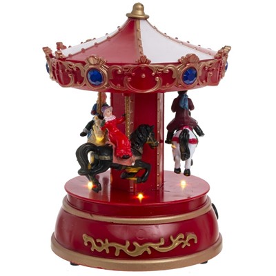 GAEM Фигурка декоративная "Рождество" (4 мелодии, подсвет, движ, 3xAA н/п, +USB), L13,5 W13,5 H19 см