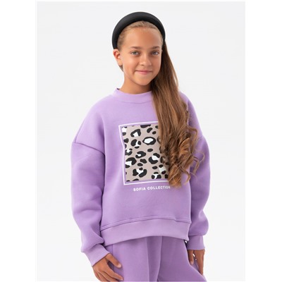 Костюм "Пятнышки" детский девочка сиреневый