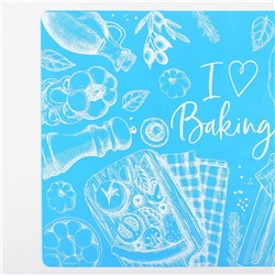Силиконовый коврик для выпечки I love Baking, 64 х 45 см