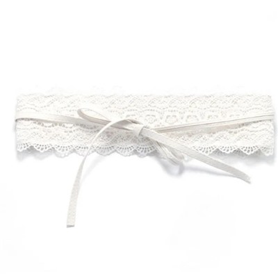 Ремень женский пояс кушак широкий с кружевом тип 4