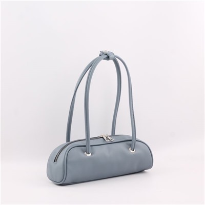 NEW Сумка 2038 гладкий серо-голубой