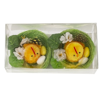 GAEM Набор из 2-х изделий декоративных "Гнездо пасхальное" (7*5,5), L14 W7,5 H6 см