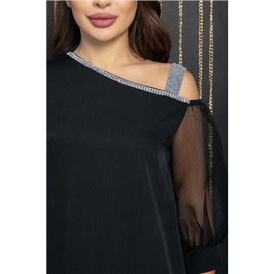 Платье Коктейльная вечеринка (черное) П11920