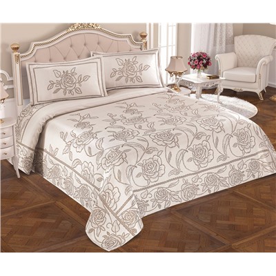 Жаккардовое Покрывало 240x260 см с 2-мя Наволочками 60x80 см Delux Seri - My Bed
