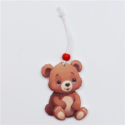 Елочные игрушки в деревянной подарочной упаковке, 12 шт., 13×13×2 см