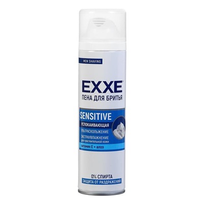 Пена для бритья Exxe Sensitive, для чувствительной кожи, 200 мл