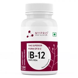 Витамин В12 (100 кап), Vitamin B-12, произв. Mypro Sport Nutrition