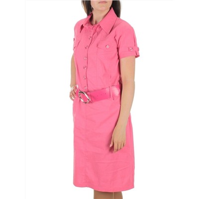 9939 PINK Платье женское (85% хлопок, 10% вискоза, 5% лайкра)