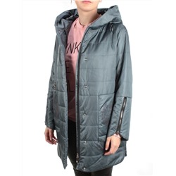 ZW-2181-C GRAY/GREEN Куртка демисезонная женская BLACK LEOPARD (100 гр.синтепона)