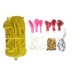 Воздушные шары, букет «1 годик», набор 10 шт., с конфетти