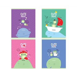 Тетрадь 12л., клетка MESHU "Cute frog"