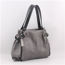 Сумка 610 мульти итальянский серо-черный ФОРМАТ "А4" ХИТ продаж