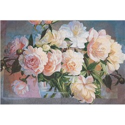 Пионы Панно 120х160 см 2086 без подклада