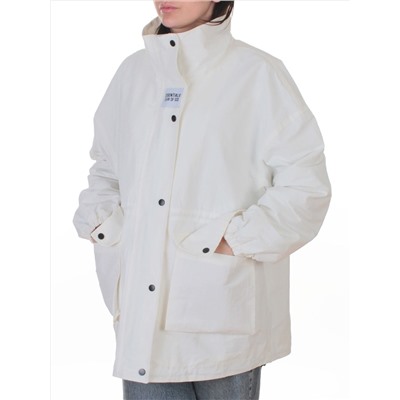 3089 WHITE Куртка демисезонная женская (100 гр. холлофайбер)