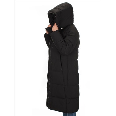 L-71 BLACK Пальто зимнее женское Flance Rose (200 гр. холлофайбер)