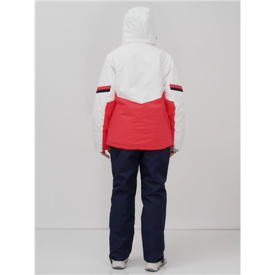 Горнолыжный костюм женский зимний УЦЕНКА белого цвета 02804Bl