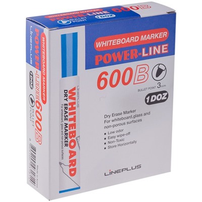 Маркер для доски Line Plus 600B, 3.0 мм, синий