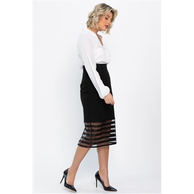 Юбка карандаш Фернандель (черная) Ю14744-10М