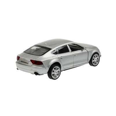 Машина металл AUDI a7 11 см, двери, инерция, серебристый 350617
