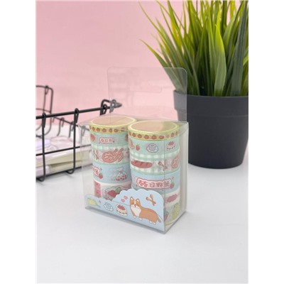 Набор декоративного скотча 10 шт. "Food stories", dog, шоу-бокс 8 шт.