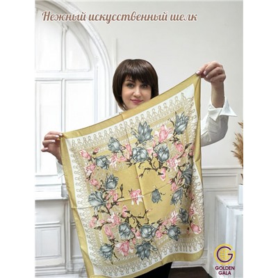 Платок на шею с украшением шелковый Арт 2530/01