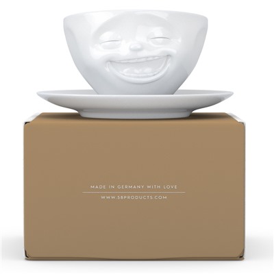 Чайная пара Laughing, 200 мл, белая