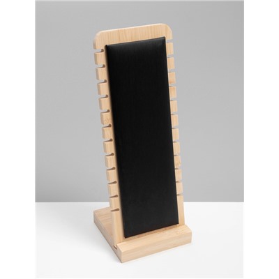 Подставка под цепочки QF, на 12 мест, 10×10×27, чёрная