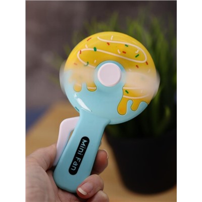 Портативный механический ручной вентилятор «Bagel», mix, шоу-бокс 24 шт.