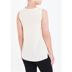 Stone Sleeveless Satin Front Top