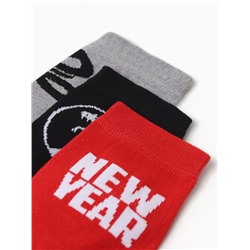 Подарочный набор термос и носки 3 пары KAFTAN New year размер 41-44 (27-29 см)