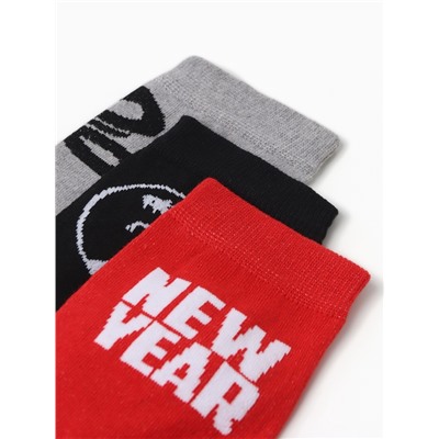 Подарочный набор термос и носки 3 пары KAFTAN New year размер 41-44 (27-29 см)