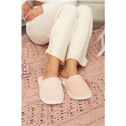 Тапочки мех кролик закрытый нос