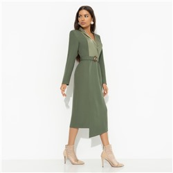 Платье с подплечниками, Простая магия элегантности (с поясом)