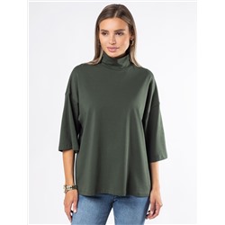 Джемпер-водолазка over-size из премиального хлопка