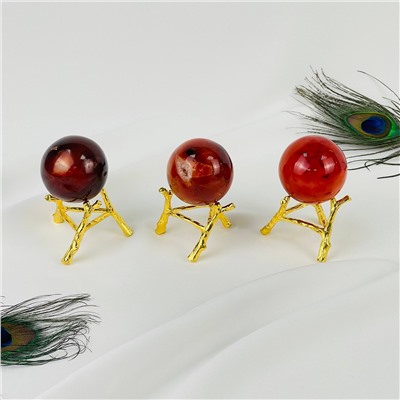 Радуга Самоцветов Шар из Сердолика на подставке