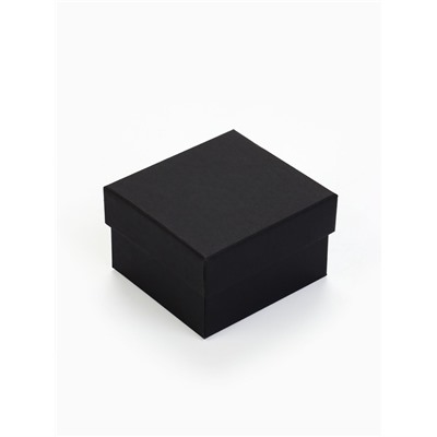 Коробочка подарочная для часов, 9×8.5×5 см, вставка чёрная, чёрная