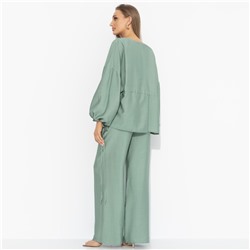 Брючный комплект лёгкий, Приручённый шик (3 в 1, зеленый)