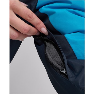 Горнолыжный костюм женский зимний синего цвета 02392S