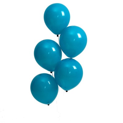 Шар латексный 9“, пастель, набор 100 шт, цвет павлиний синий ( peacock blue)