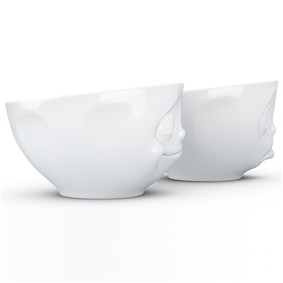 Набор чаш Happy & Oh please, 200 мл, белый, 2 шт.