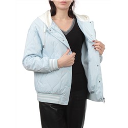 H24-90 LT. BLUE Куртка бомбер демисезонная женская (100 гр. синтепон)